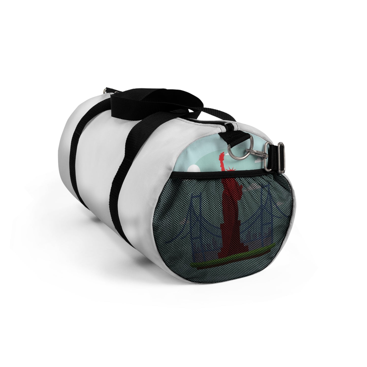 Classic White Duffel Bag — Replace the Design with Your Own Photo or Logo!