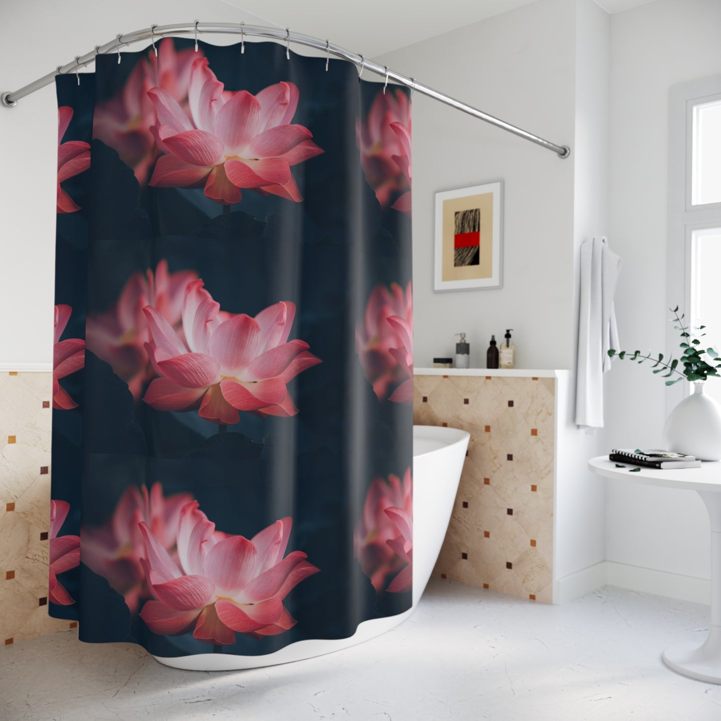 Berry Bliss Shower Curtain — Replace the Image with Your Favorite Photo!