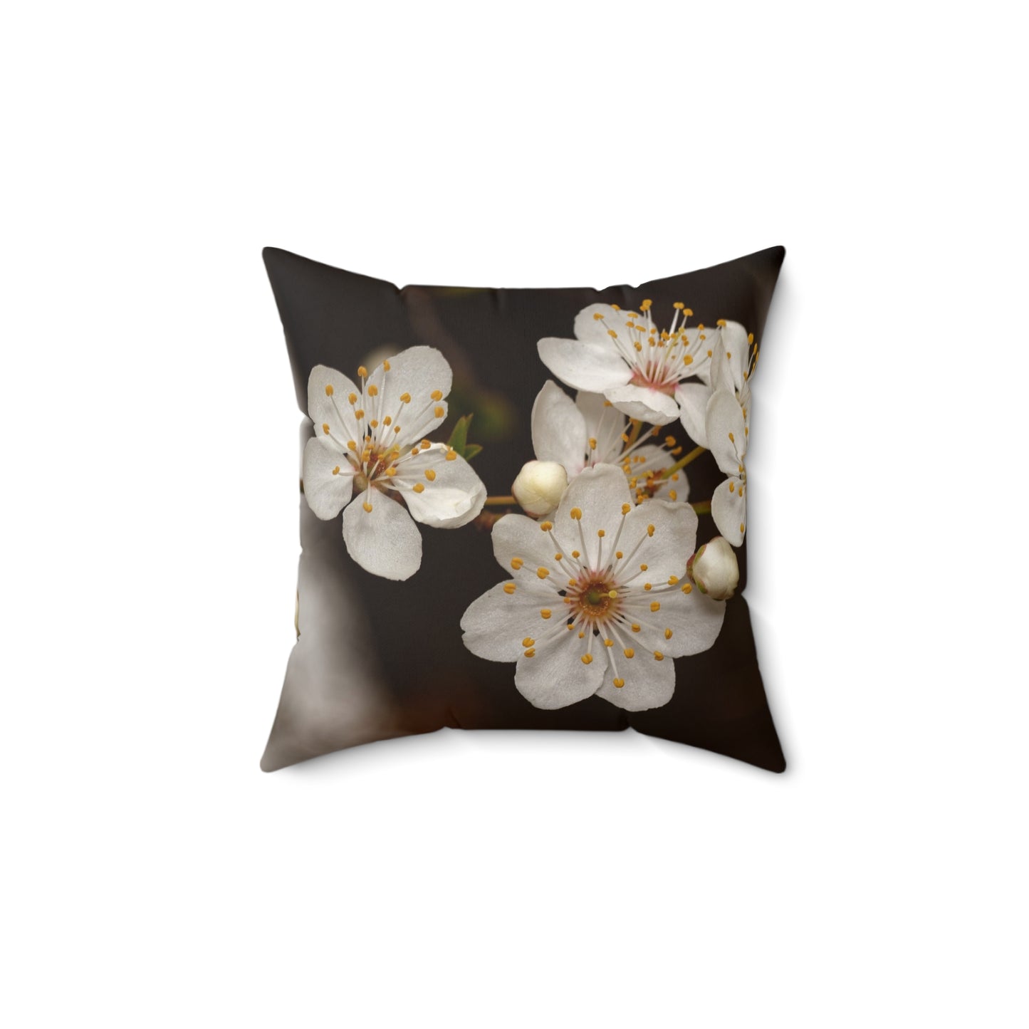 Floral Cherry Blossom Pillow — Replace the Image with Your Favorite Memory!