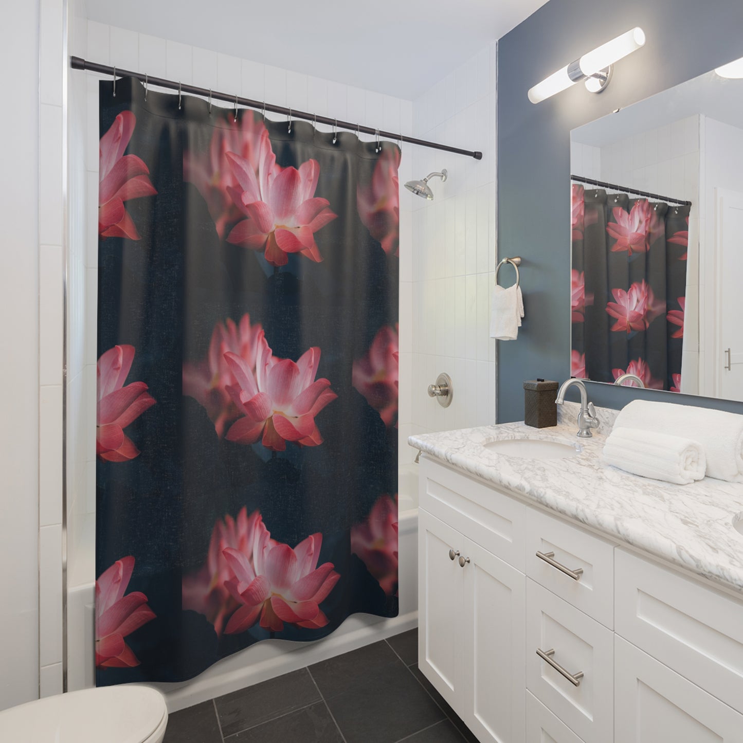 Berry Bliss Shower Curtain — Replace the Image with Your Favorite Photo!