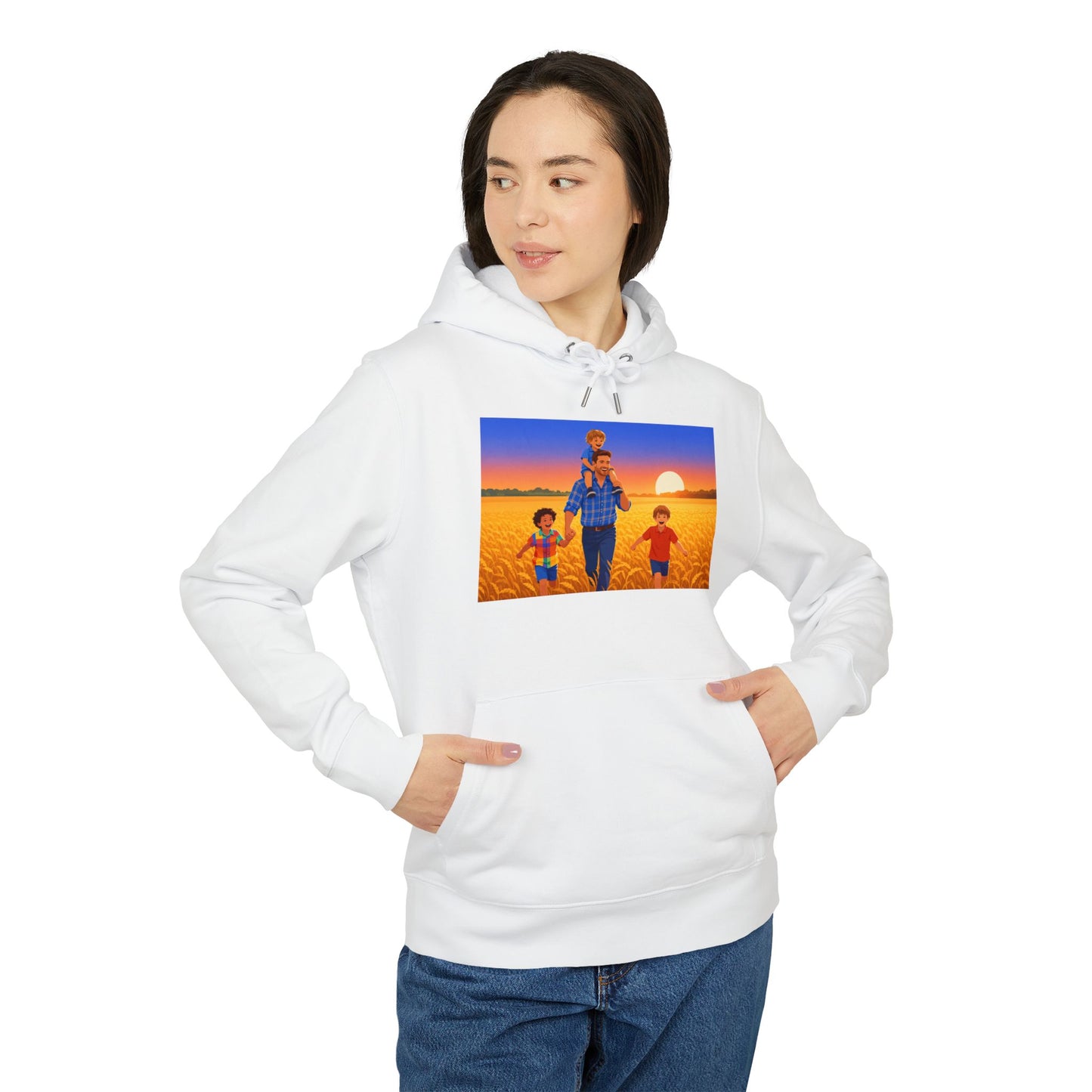 Sunset Family Hoodie — Replace the image with Your Family!