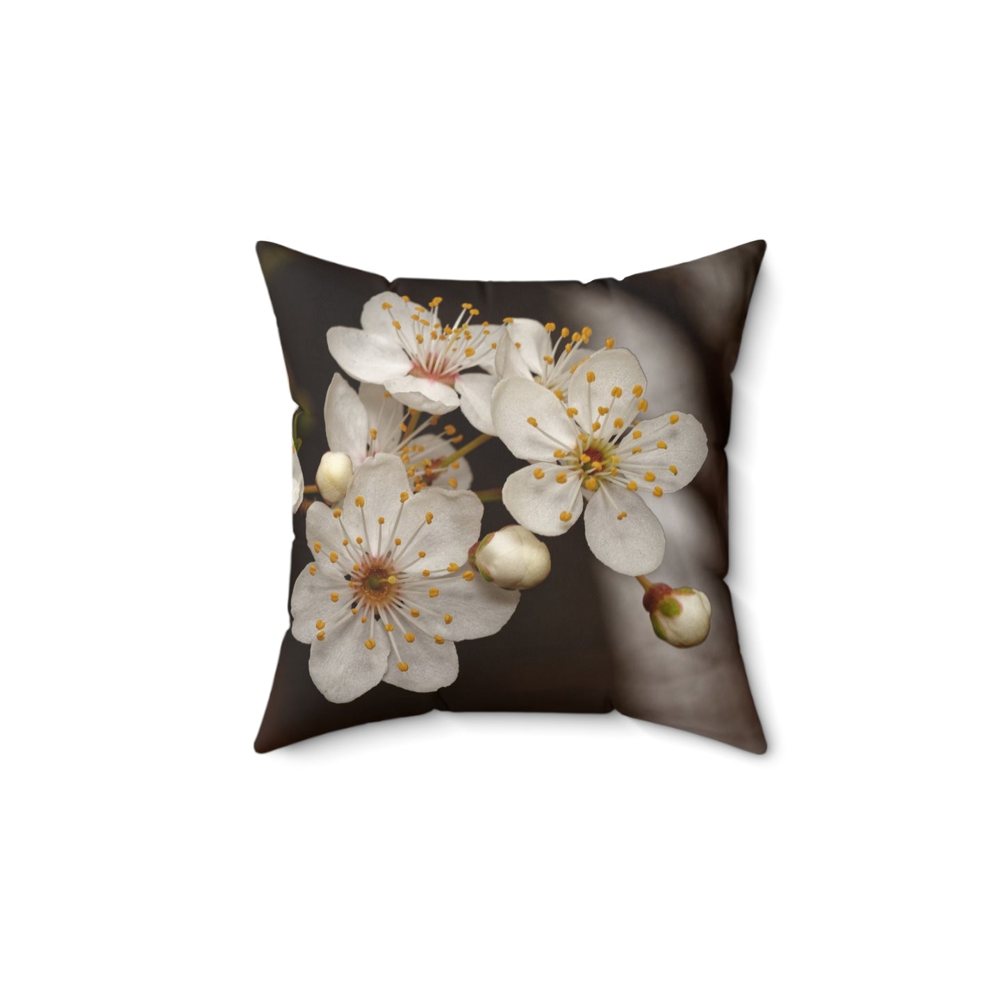 Floral Cherry Blossom Pillow — Replace the Image with Your Favorite Memory!