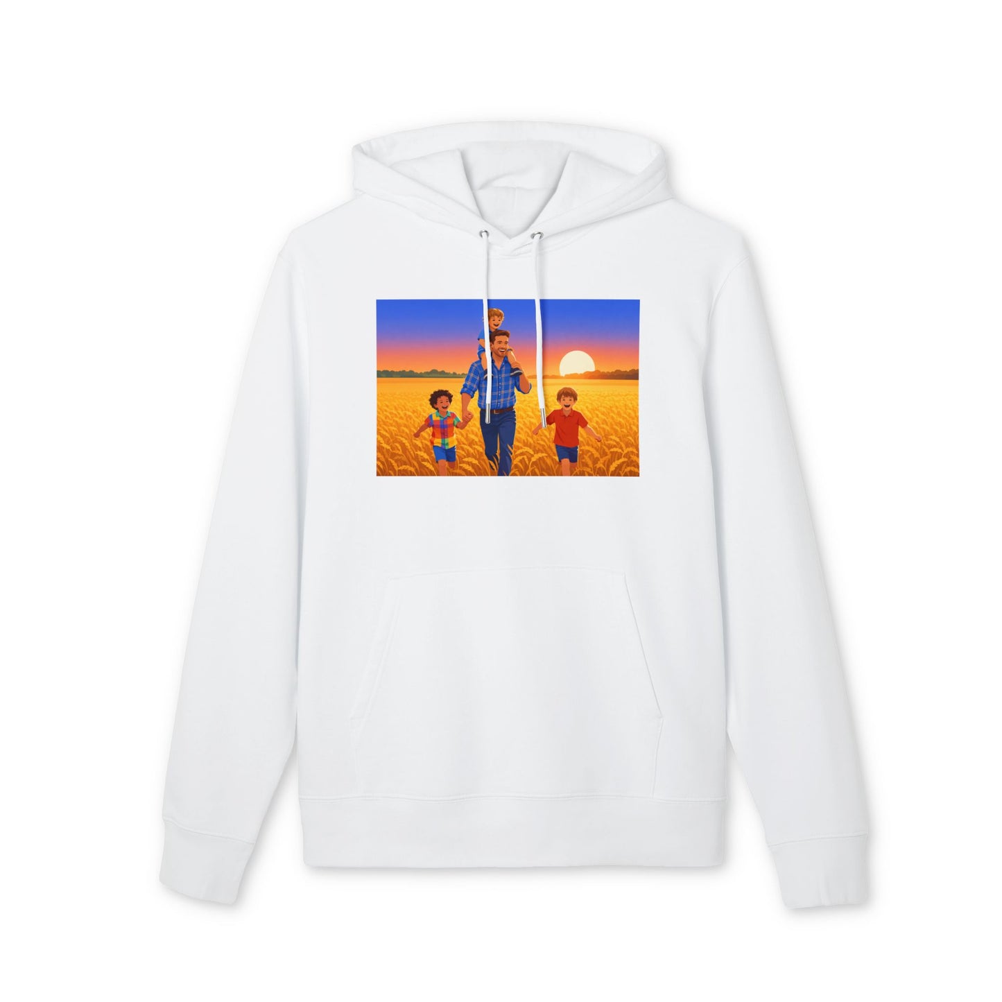 Sunset Family Hoodie — Replace the image with Your Family!