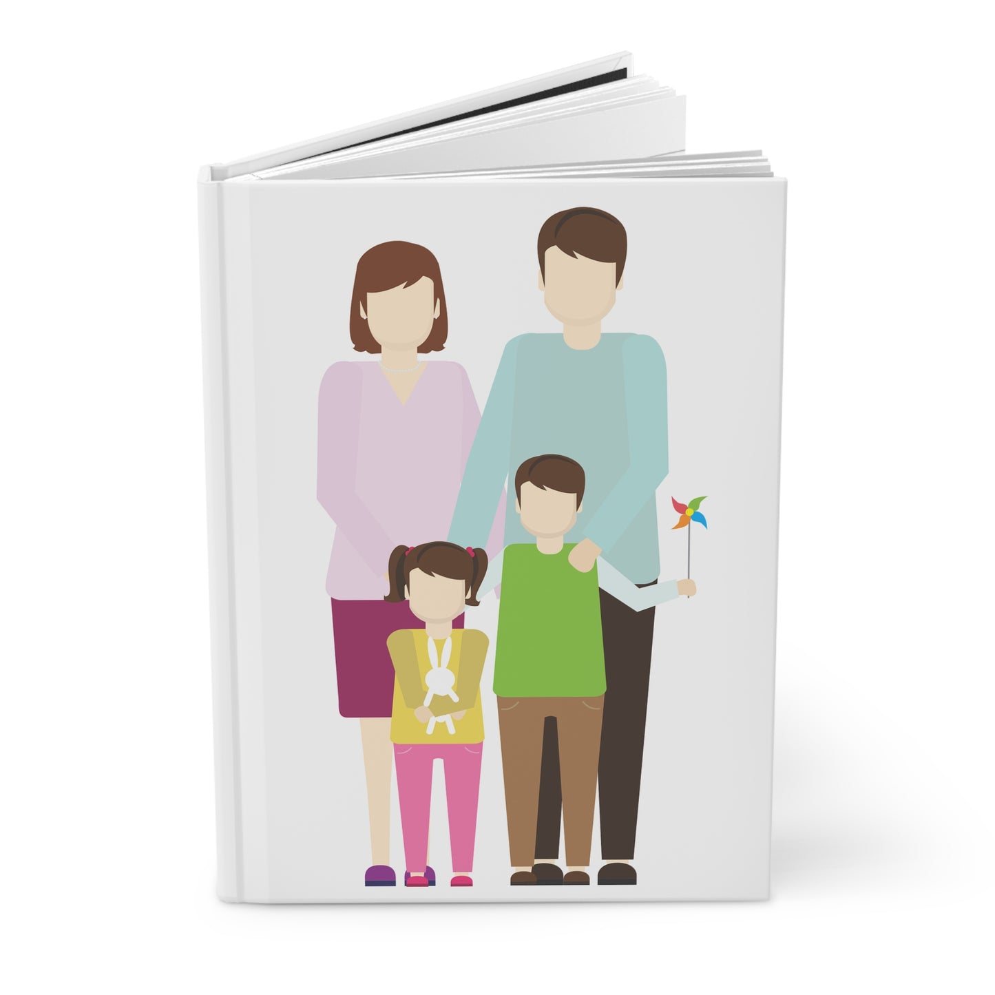 Family Portrait Hardcover Journal — Replace the Cover Image with Your Family Photo!