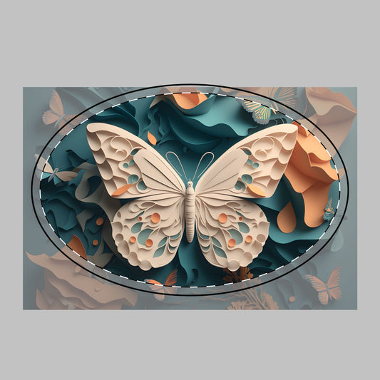 Butterfly Paper-Cut Tote