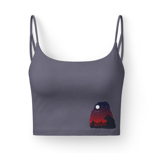 Luxe Crop Bra — Replace the Design with Someone or Something You Love!