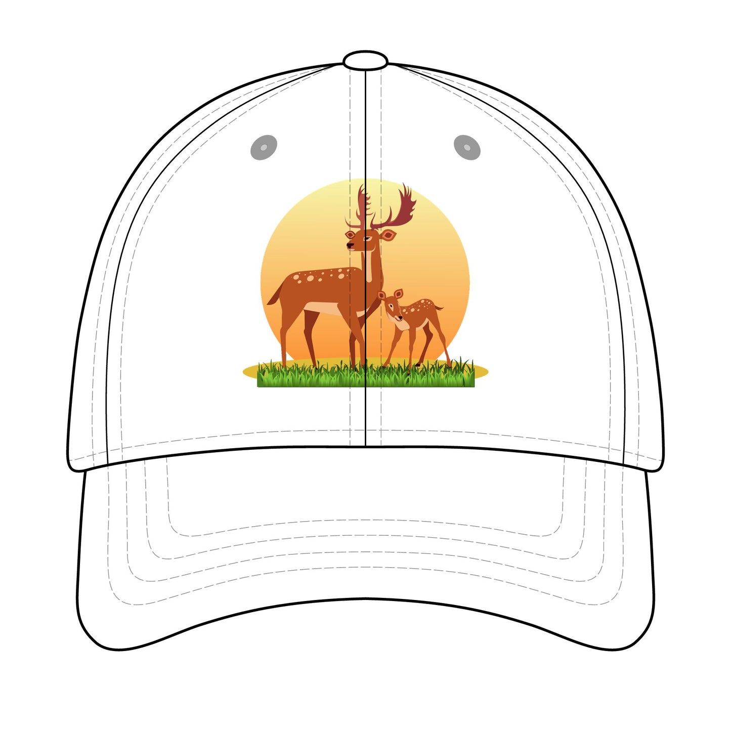 Deer Sunset Cap — Replace the Design with Your Favorite Image!