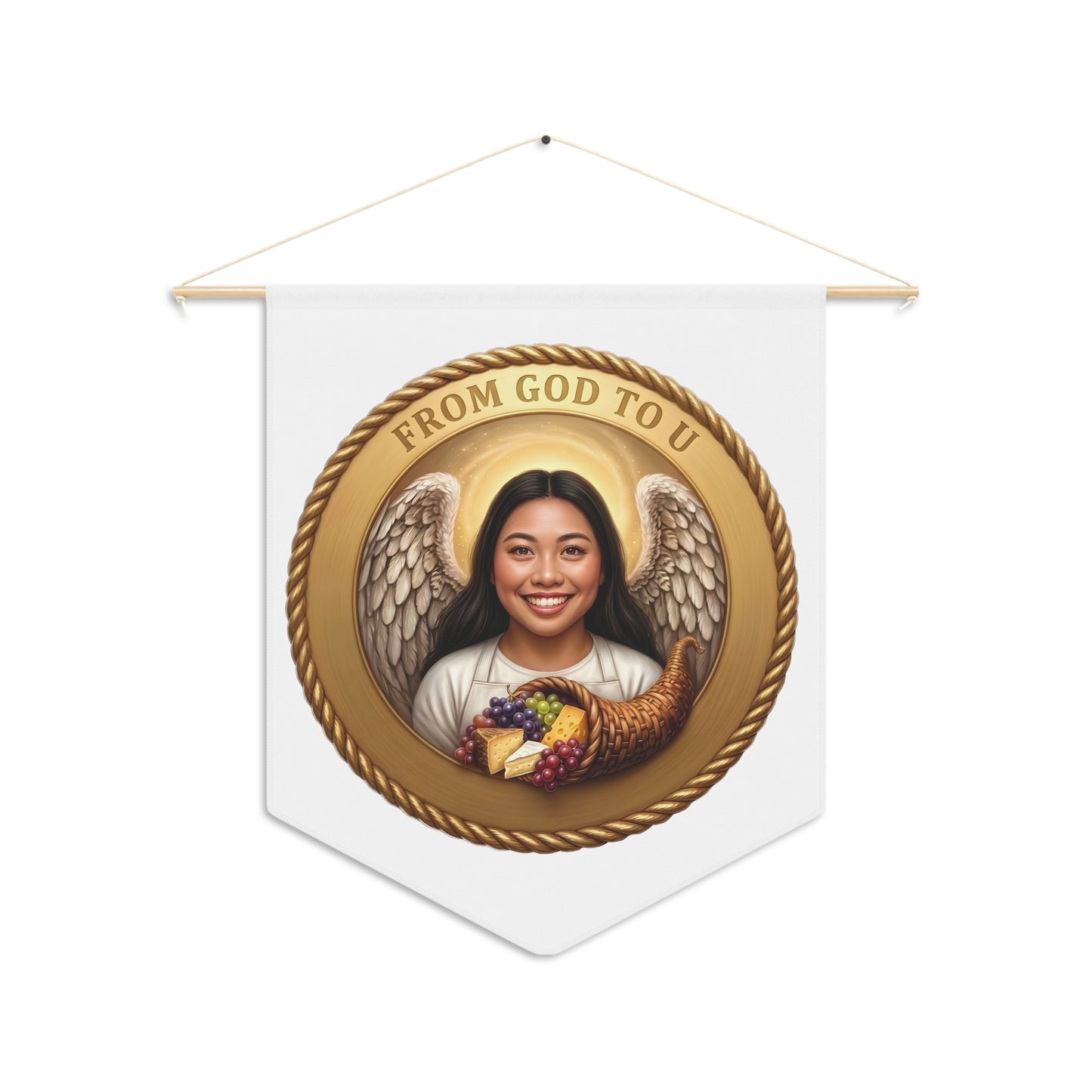 Religious Pennant — Replace the Artwork with Your Favorite Faith-Inspired Image!