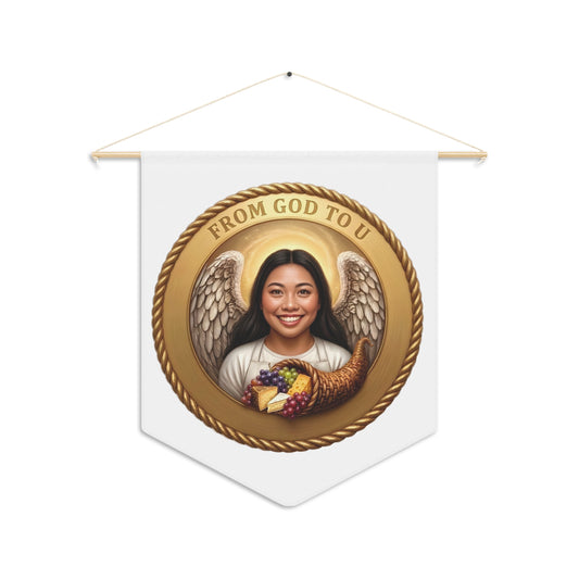 Religious Pennant — Replace the Artwork with Your Favorite Faith-Inspired Image!